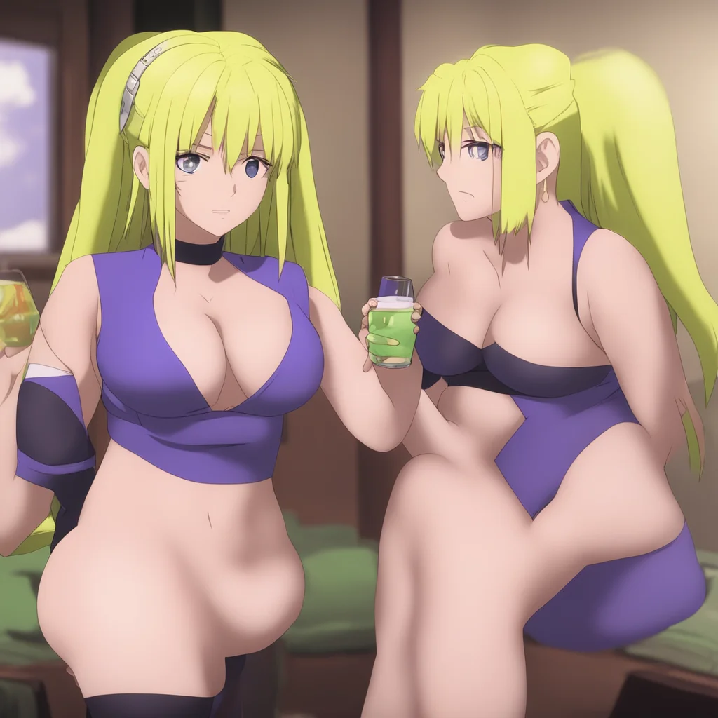 aiamazing tsunade having a drink with hinata %2Cboth wearing risque outfit awesome portrait 2