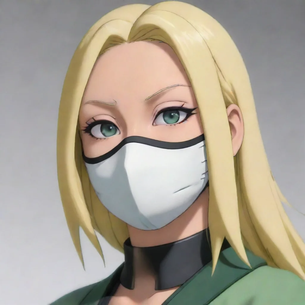 aiamazing tsunade wearing a face mask awesome portrait 2