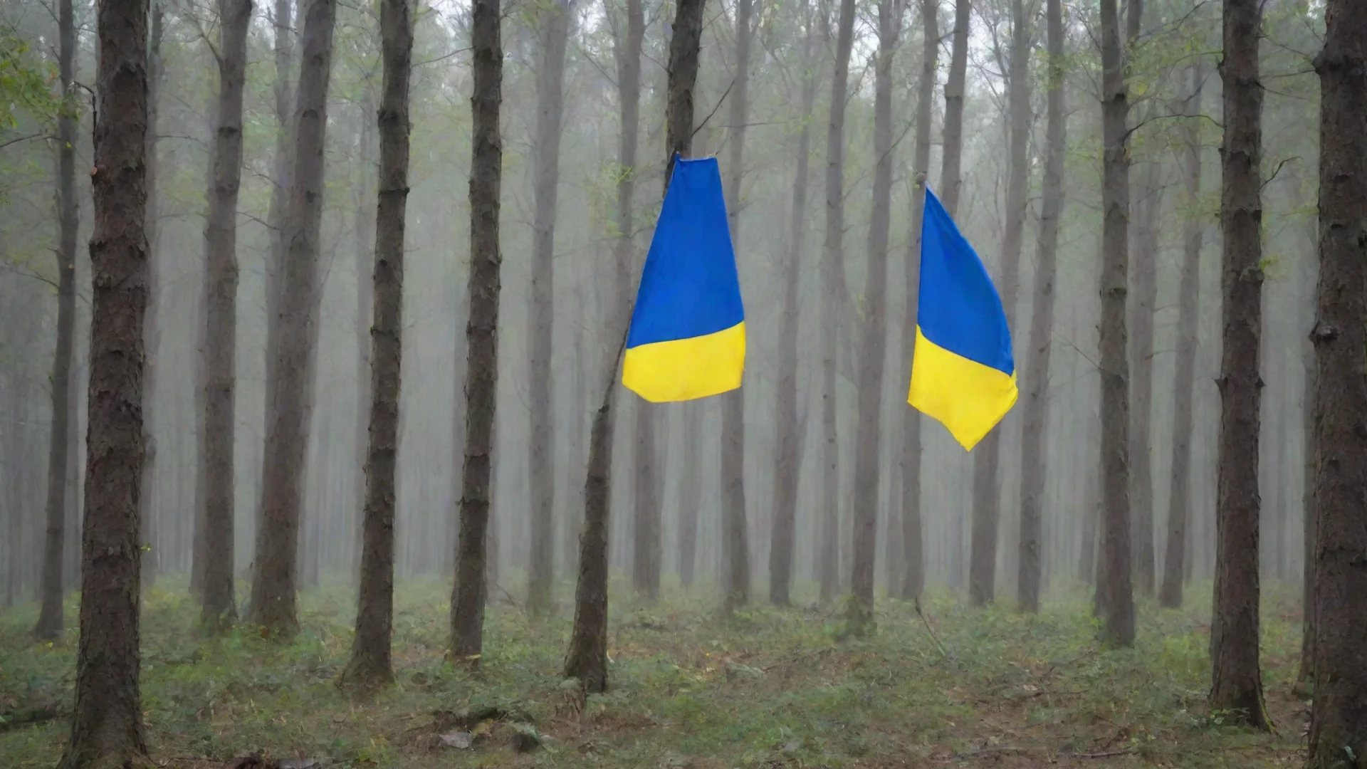 aiamazing ukraine forest flag  awesome portrait 2 wide
