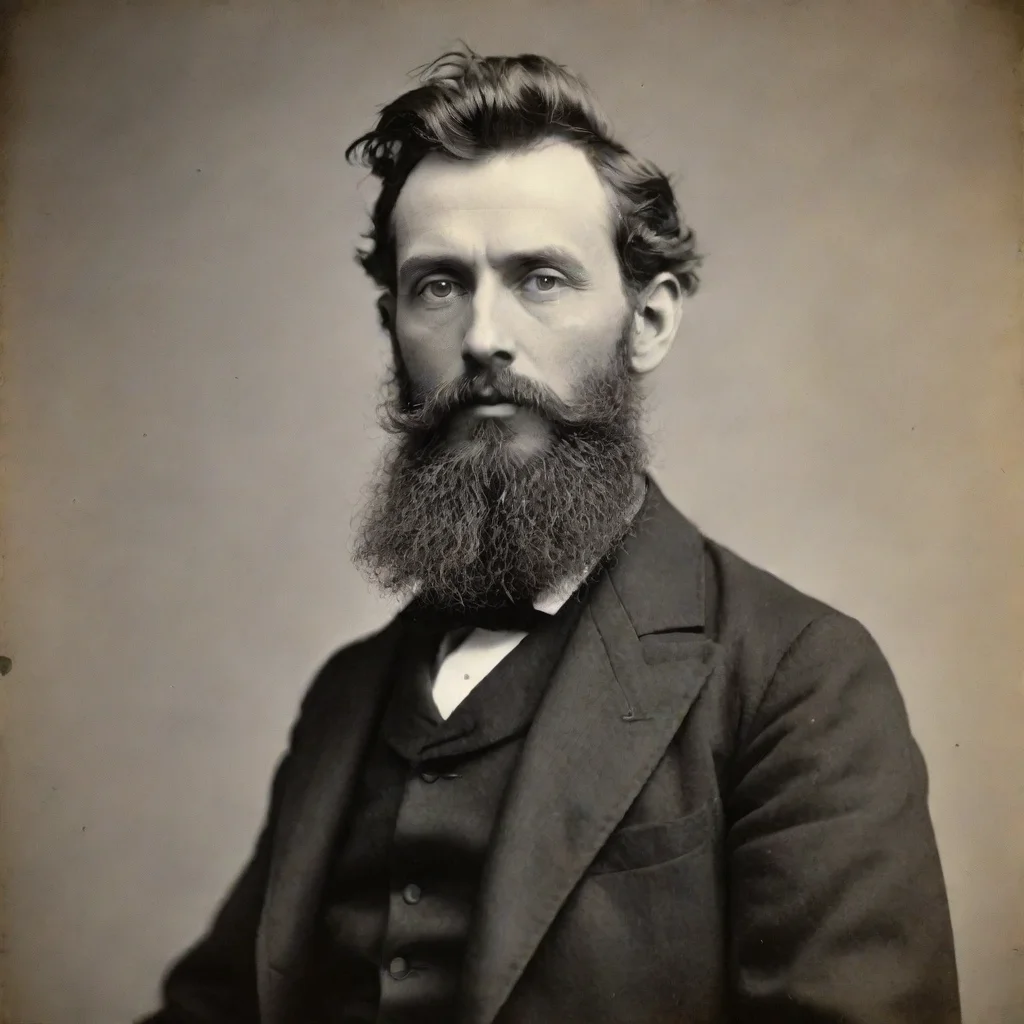 aiamazing un homme qui a environ 35 ans des ann%C3%A9es 1896 avec une longue veste noir%2C il a un peu de barbe et les cheveux mi longs awesome portrait 2