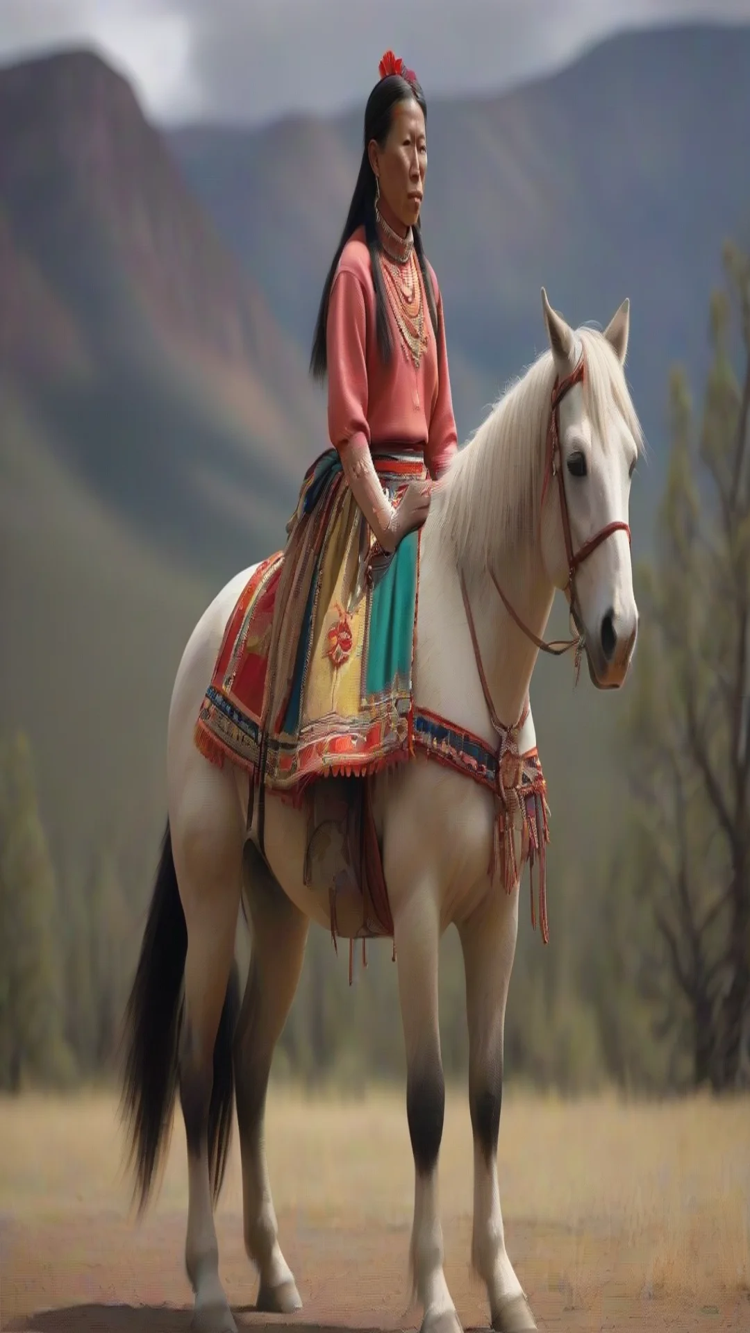 aiamazing ute horse wearing a princess royal skirt awesome portrait 2 tall