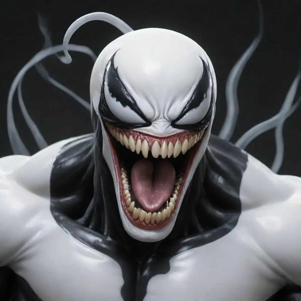 aiamazing venom white  awesome portrait 2