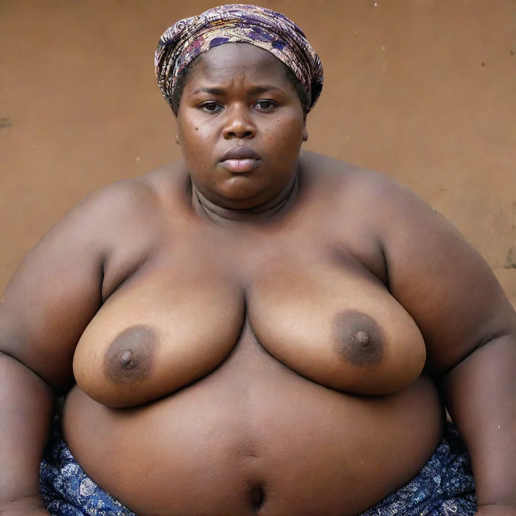 aiamazing very extremely obese african woman detailed awesome portrait 2