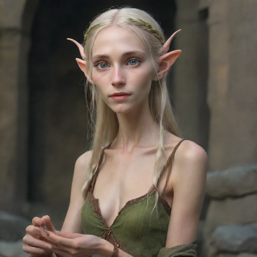 aiamazing very skinny elven maiden as a beggar awesome portrait 2