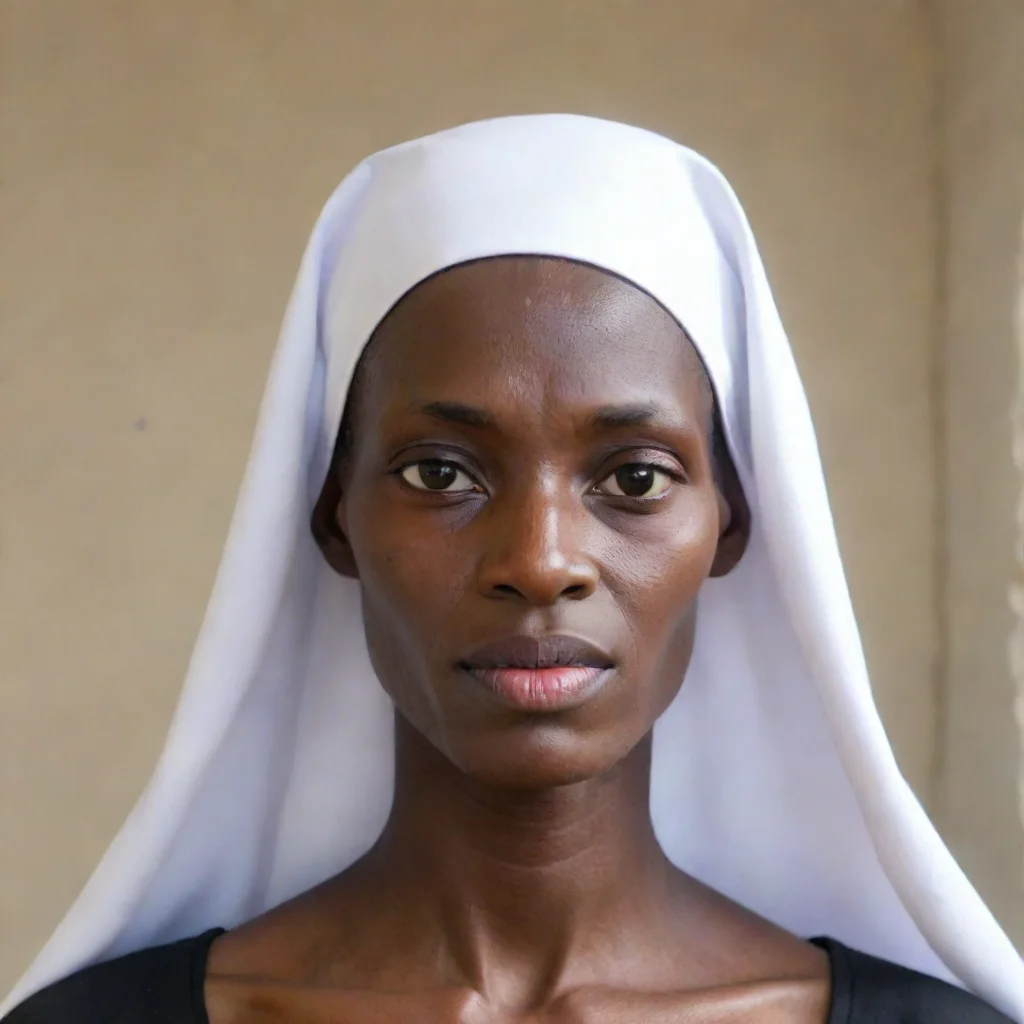 aiamazing very skinny mature african nun puffy face awesome portrait 2