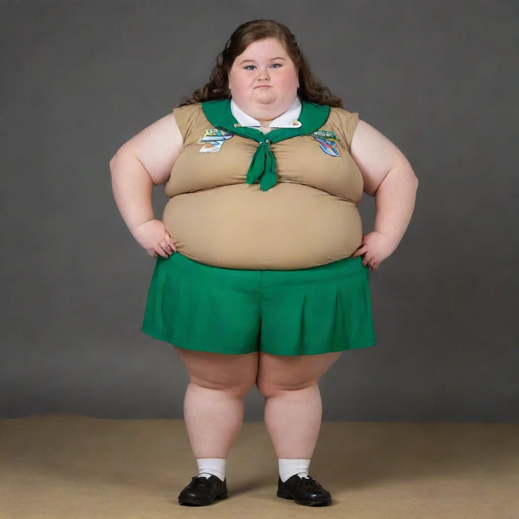 aiamazing very very very very very obese girl scout awesome portrait 2