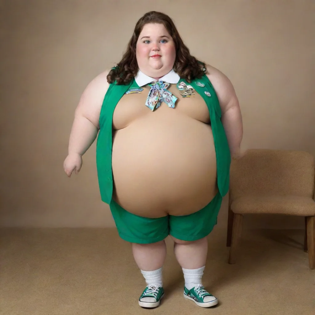 aiamazing very very very very very very very obese girl scout awesome portrait 2