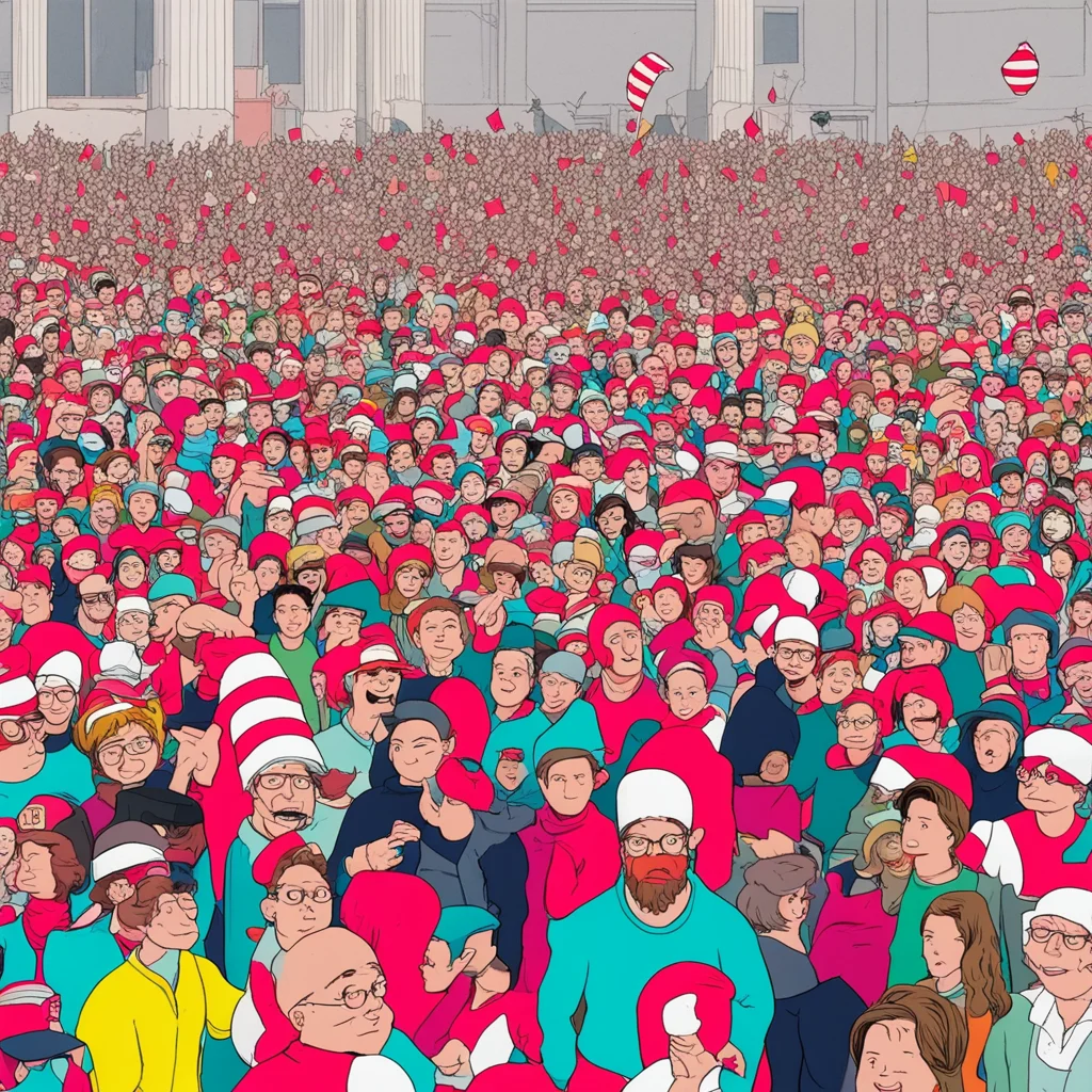 amazing waldo scene with a lot of people awesome portrait 2