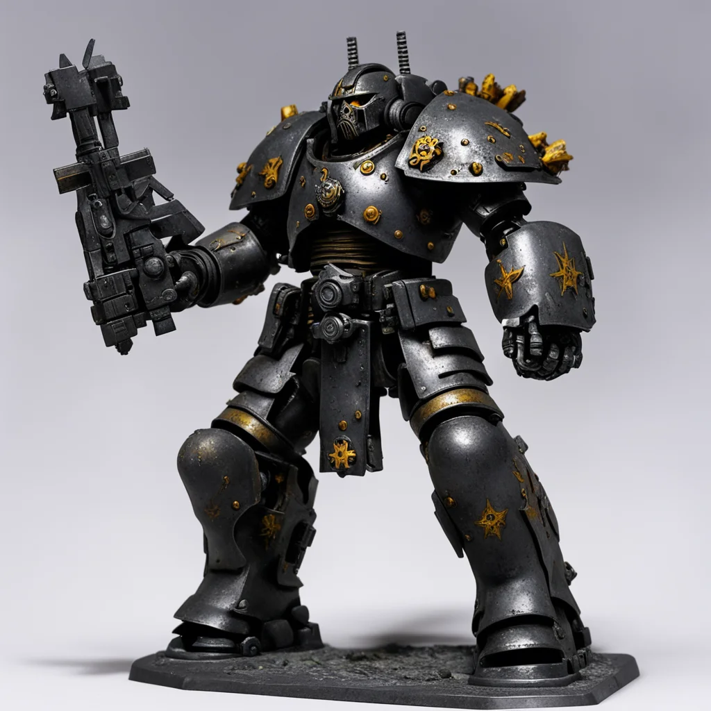 aiamazing warhammer 40k%2C iron warrior%2C chaos space marine awesome portrait 2