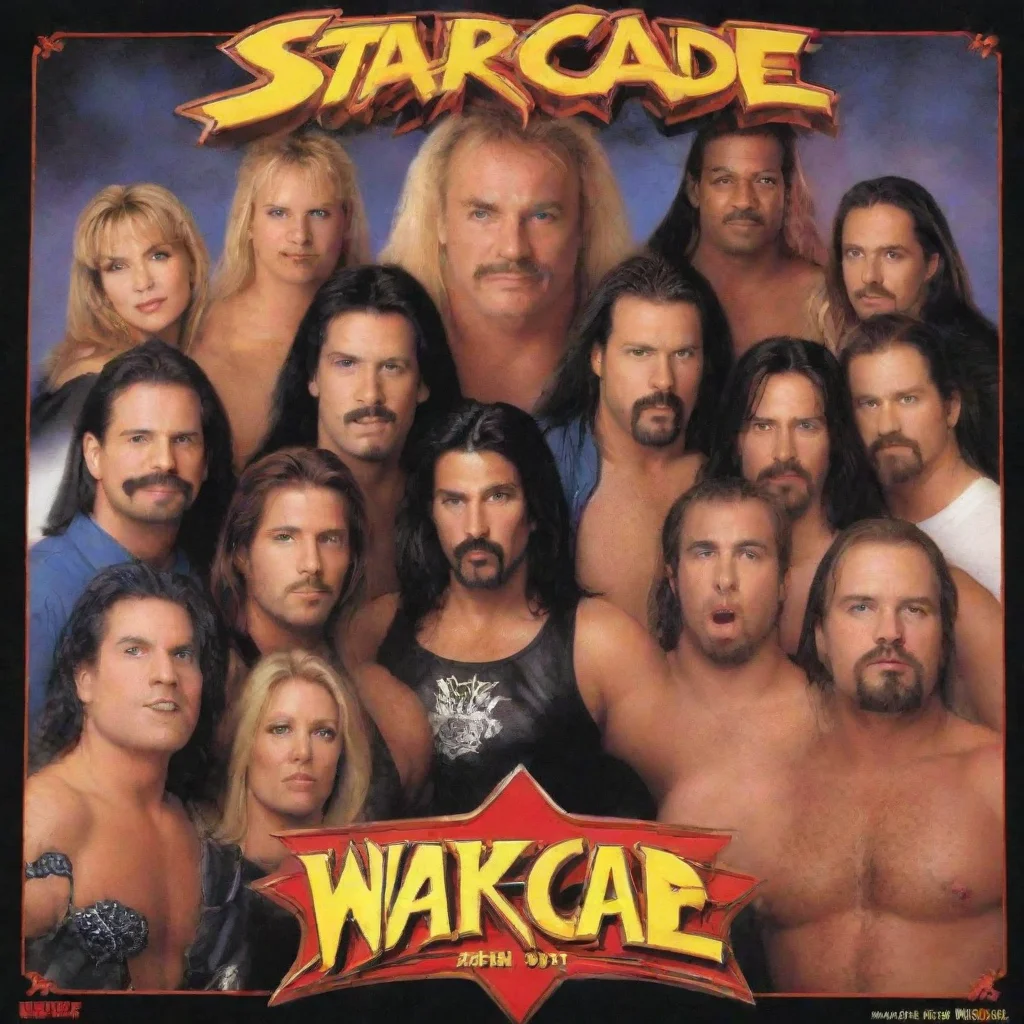 amazing wcw starcade 1997 poster awesome portrait 2