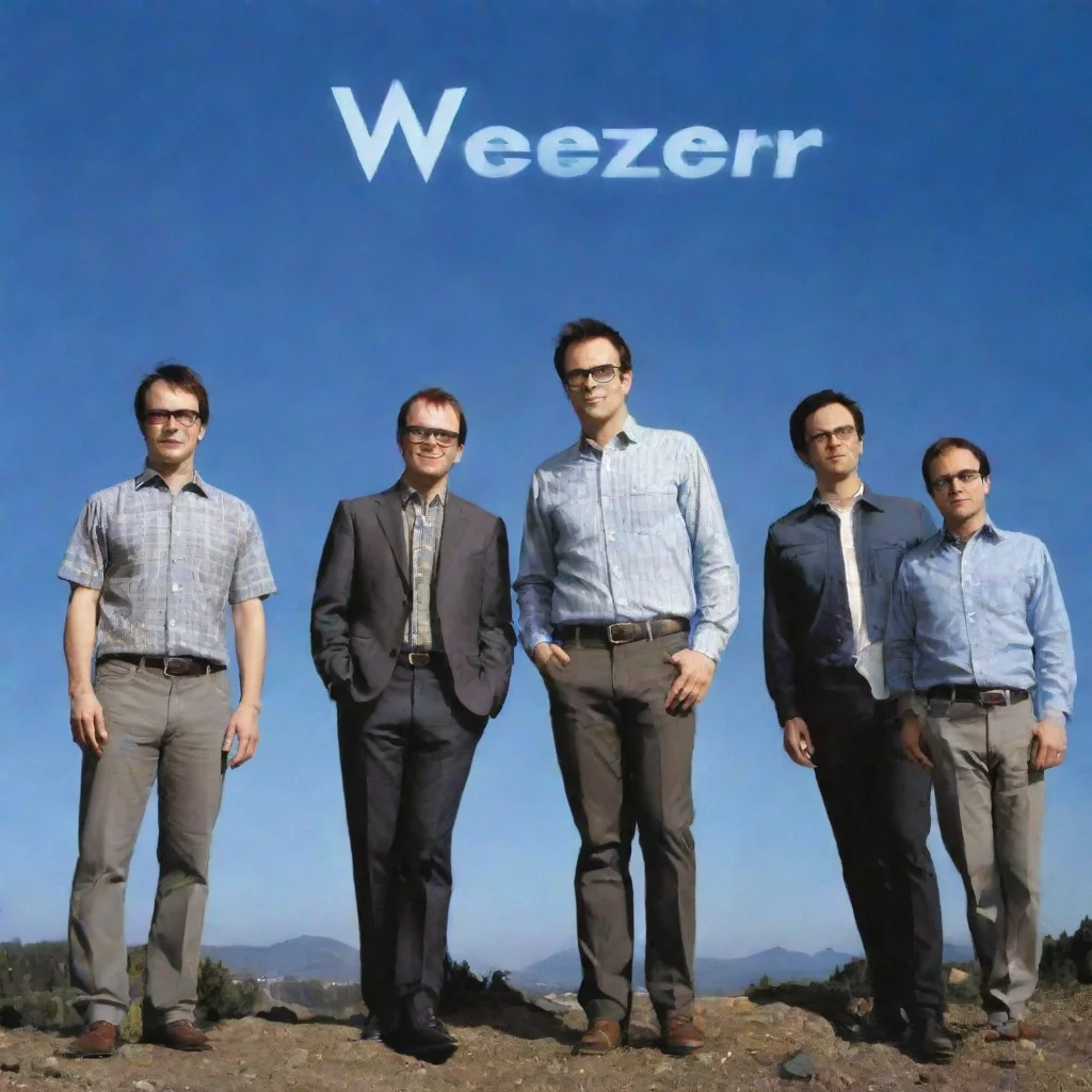 amazing weezer blue album cover awesome portrait 2