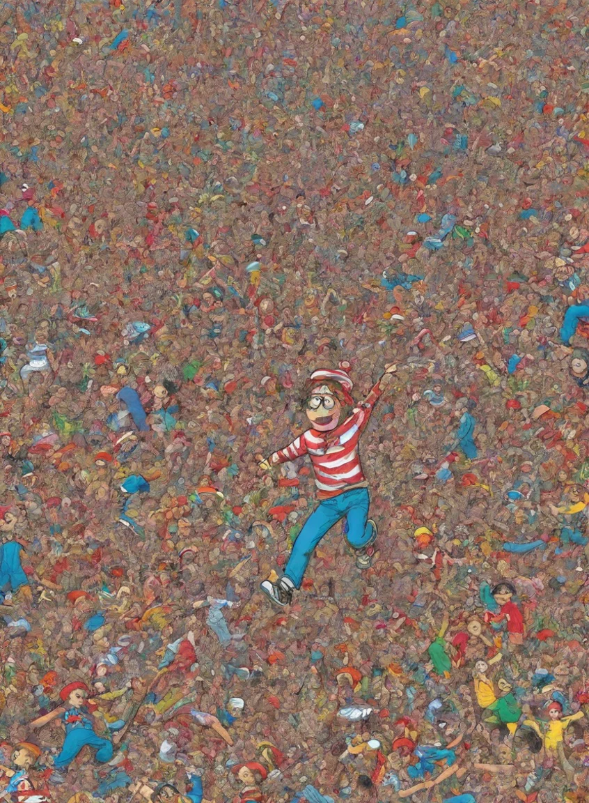 amazing wheres wally lots of characters chaos intensity hd drawn colorful book art awesome portrait 2 portrait43