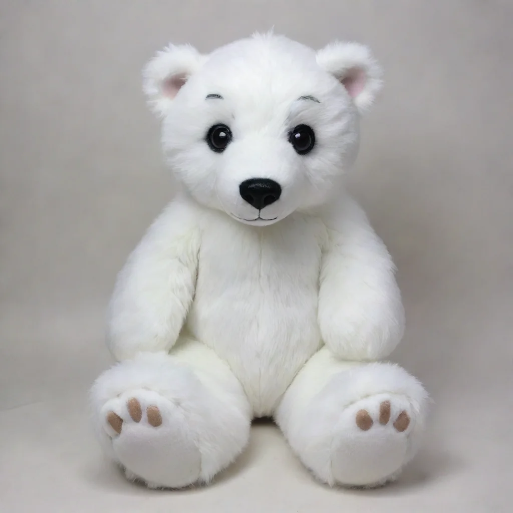 aiamazing white polar bear teddy plushie fursuit awesome portrait 2