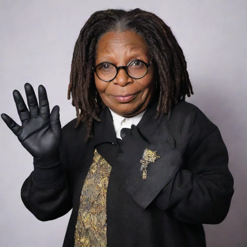 aiamazing whoopi goldberg with black gloves awesome portrait 2