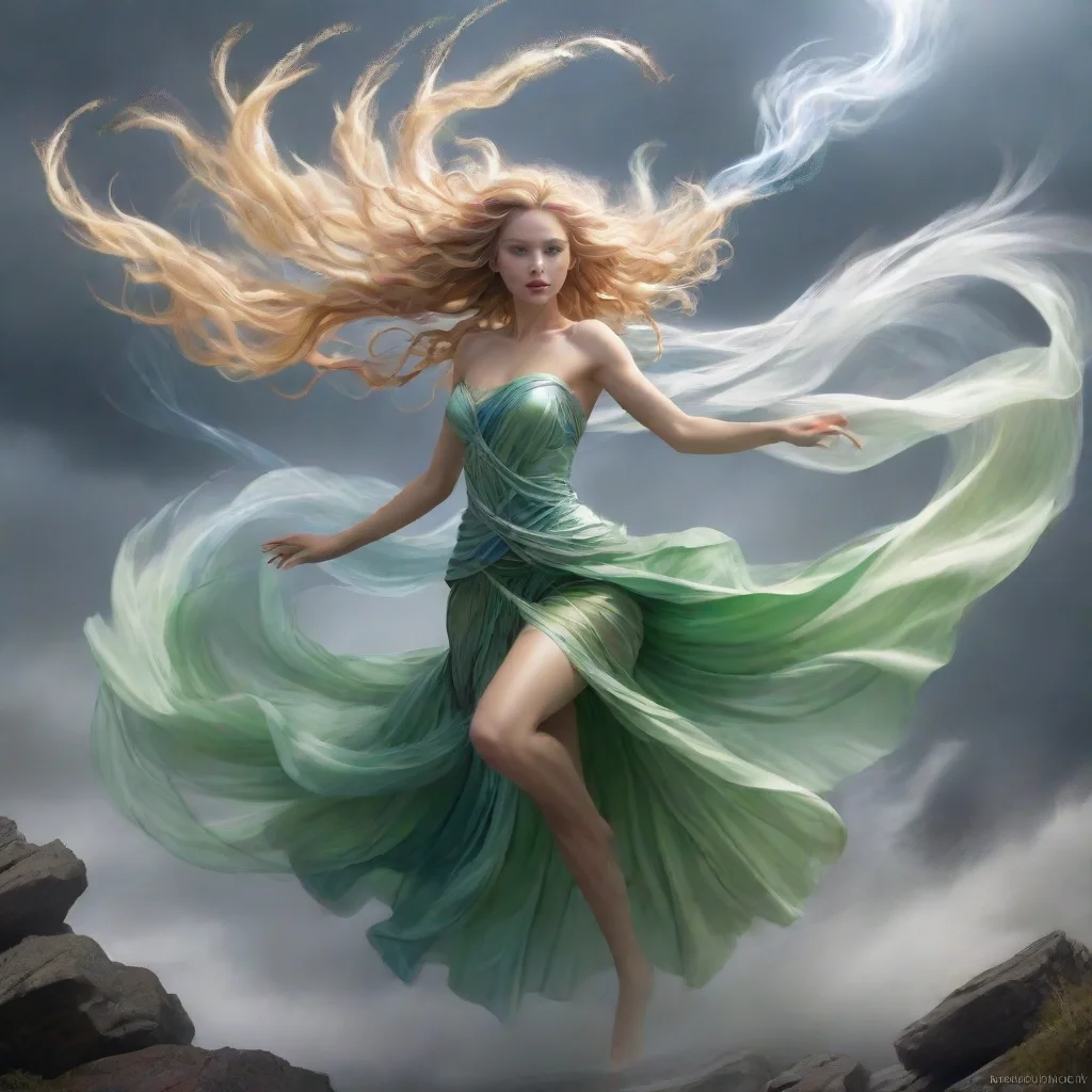 aiamazing wind elemental takes a form of a maiden awesome portrait 2