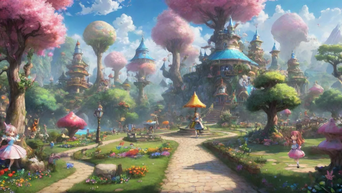 aiamazing wonderland fantasy fun anime themme park world fun wallpaper artstation awesome portrait 2 widescreen