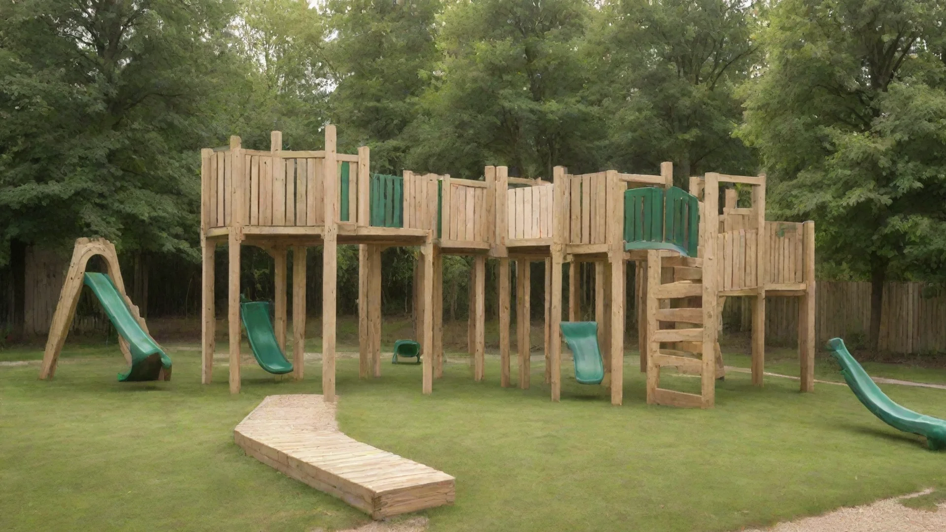 aiamazing wooden playground with calm colours%2C detailed view%2C not in the green awesome portrait 2 hdwidescreen