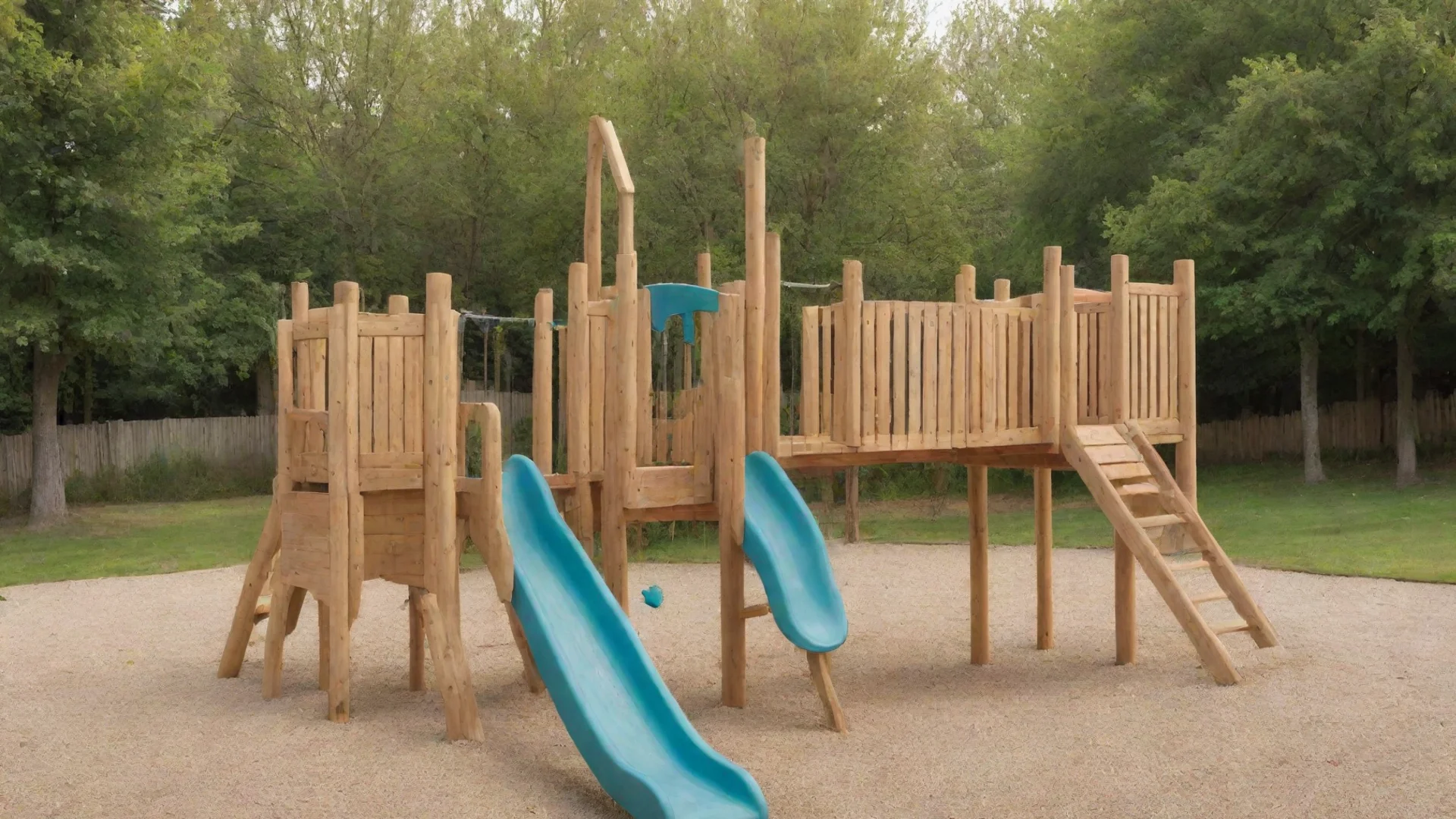 aiamazing wooden playground with calm colours%2C detailed view%2C not outdoors awesome portrait 2 hdwidescreen