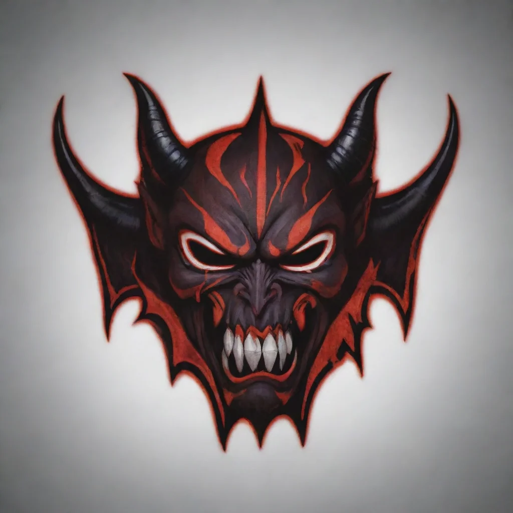 amazing wwe  demon logo awesome portrait 2