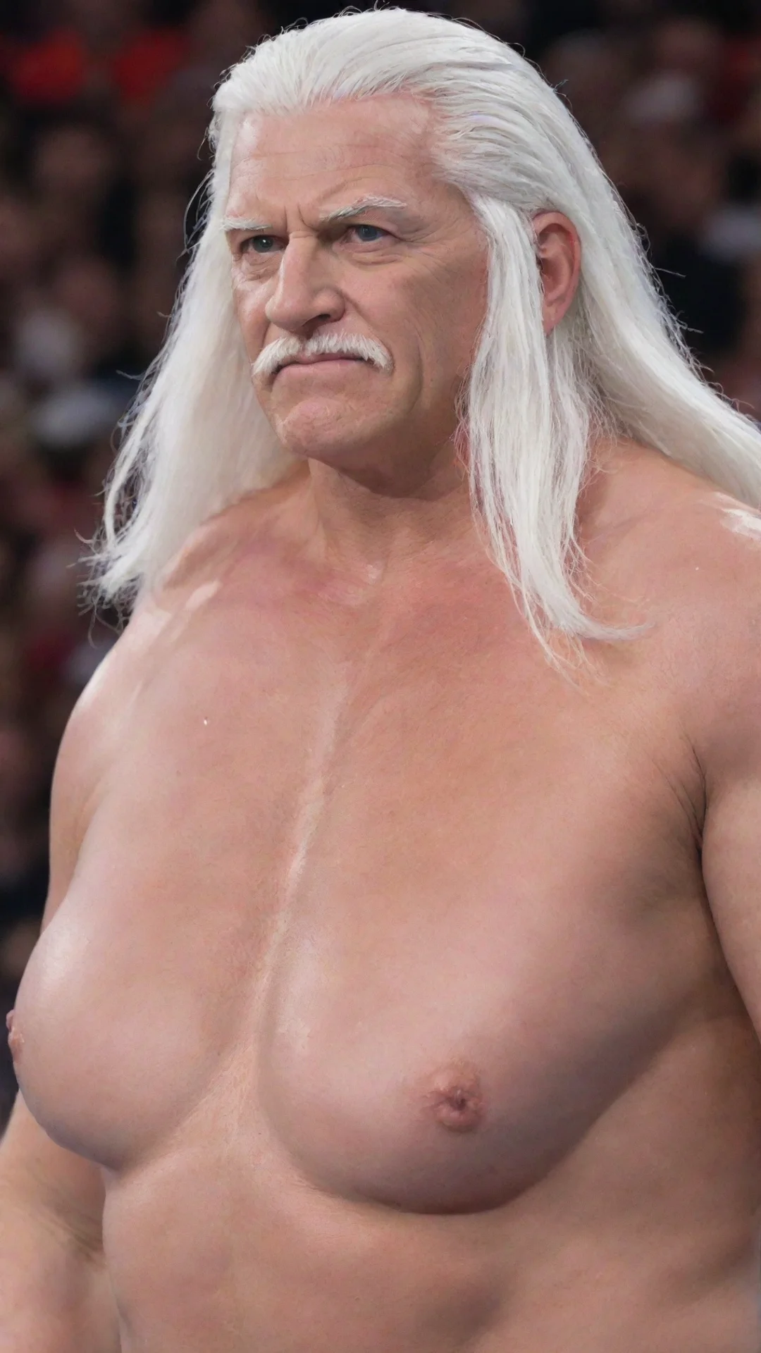 aiamazing wwe white haired wrestler awesome portrait 2 tall