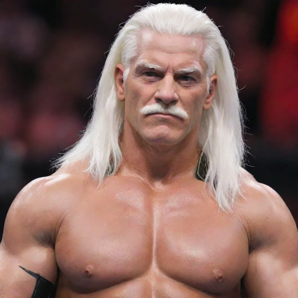 aiamazing wwe white haired wrestler awesome portrait 2