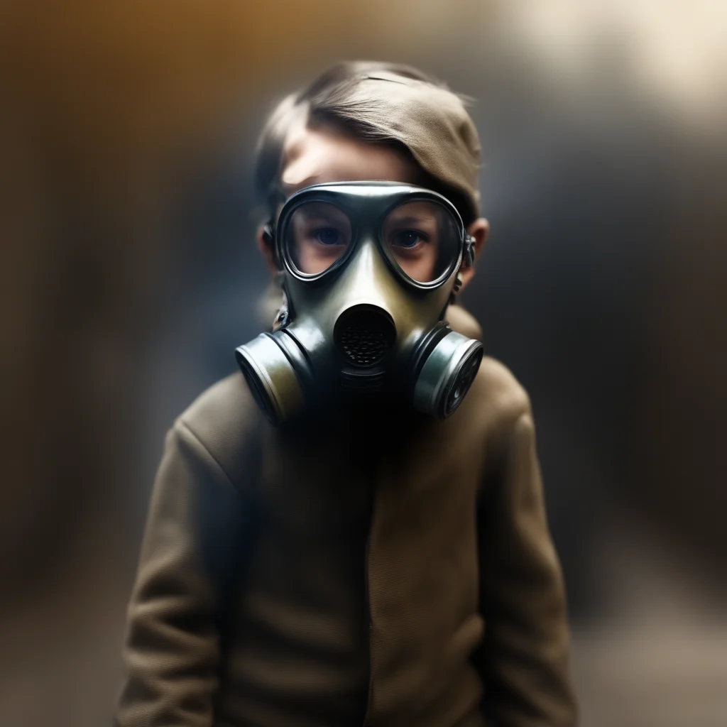 aiamazing wwii kid in gas mask awesome portrait 2