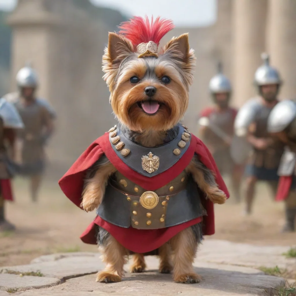 aiamazing yorkshire terrier as a roman legionaire in a battle awesome portrait 2