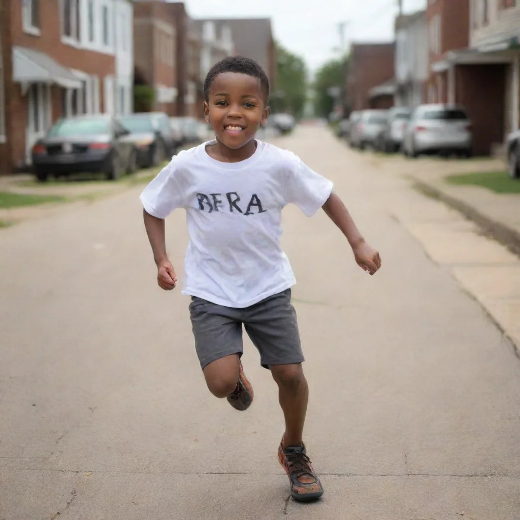 aiamazing young black boy with shirt written on it%27s berea today running around town awesome portrait 2