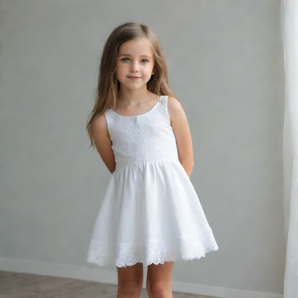 aiamazing young girl in cute little white dress awesome portrait 2