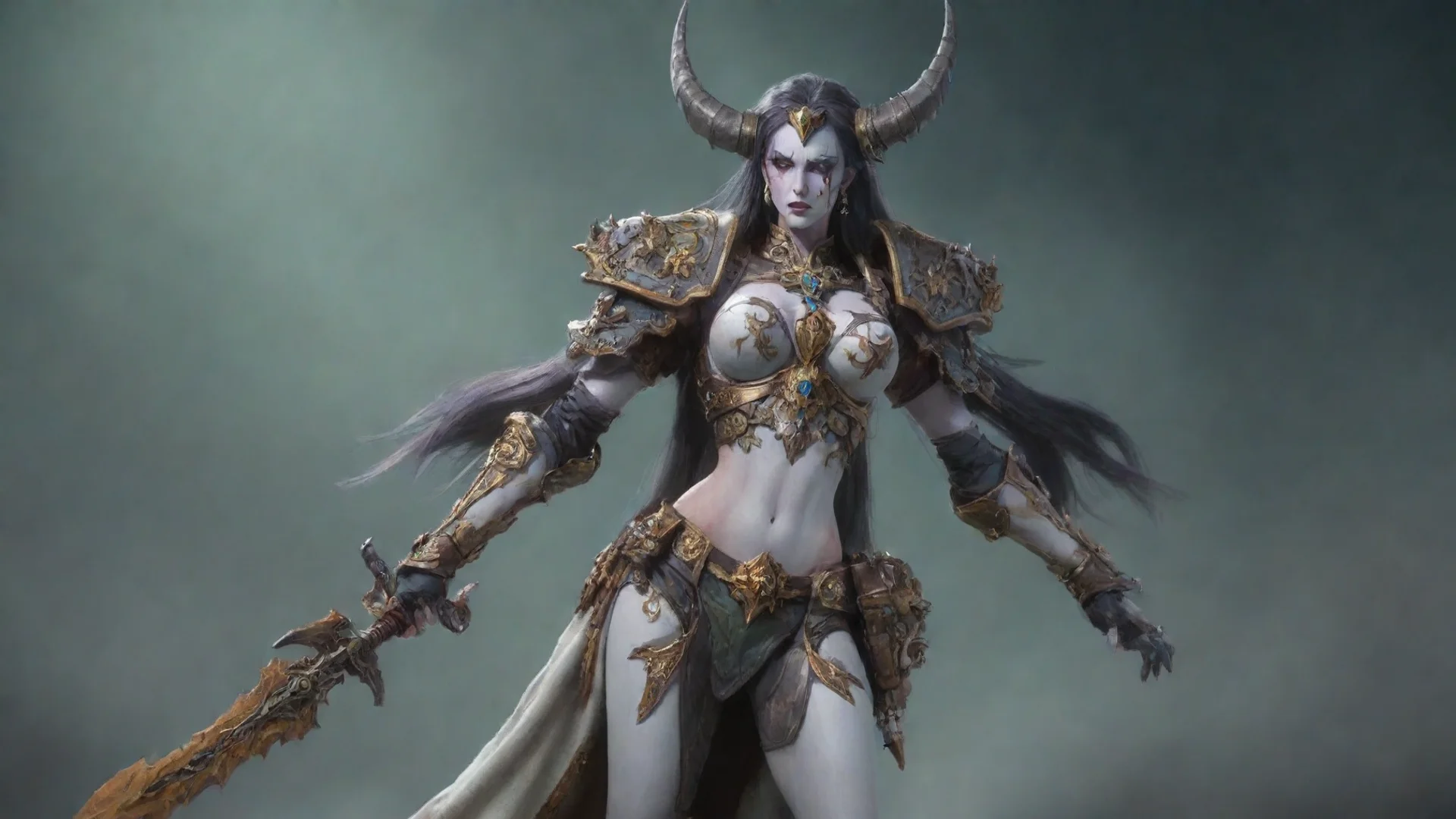aiamazing yvraine%2C warhammer%2C awesome portrait 2 wide