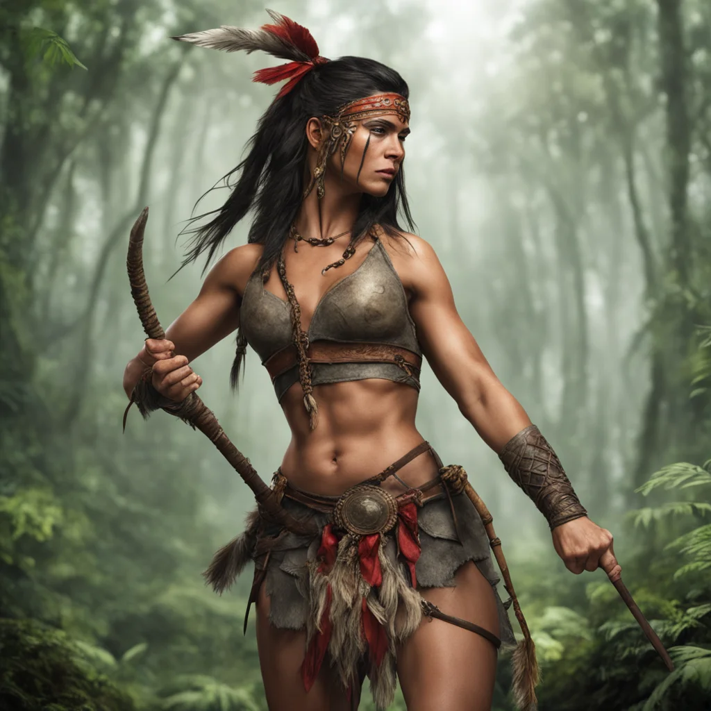 amazon warrior female with a bow amazing awesome portrait 2