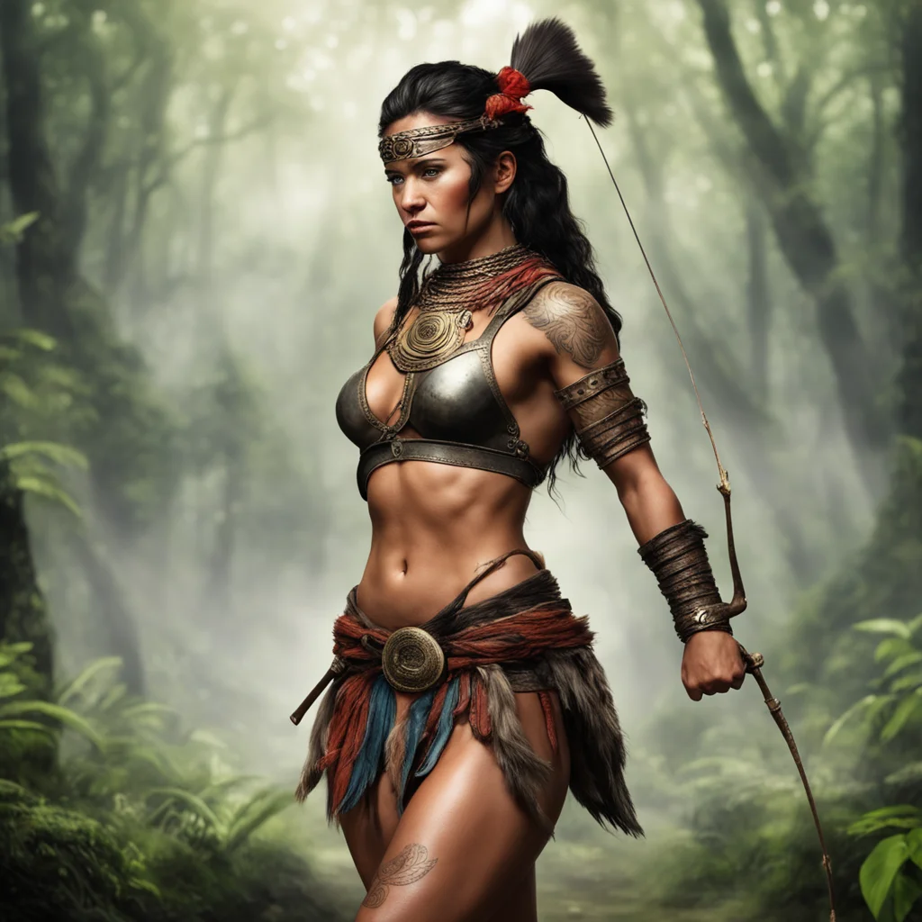 aiamazon warrior female with a bow good looking trending fantastic 1