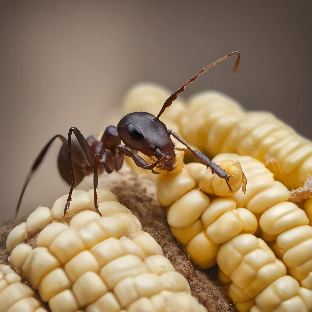an ant with a kernel of corn in its pincers good looking trending fantastic 1