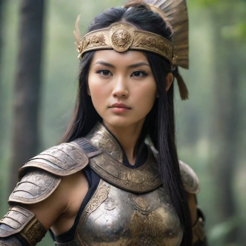 an asian woman beautiful warrior
