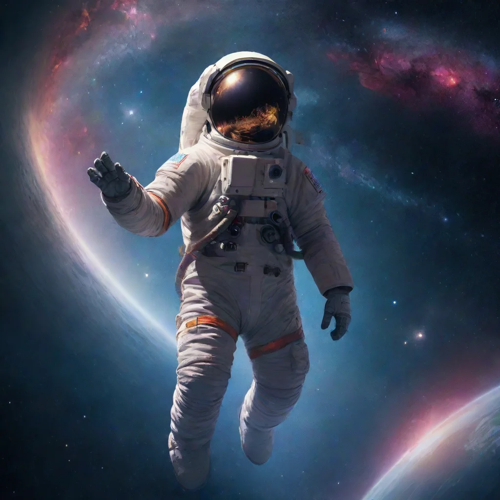 aian astronaut%2C galaxy art%2C in the sky%2C 4k