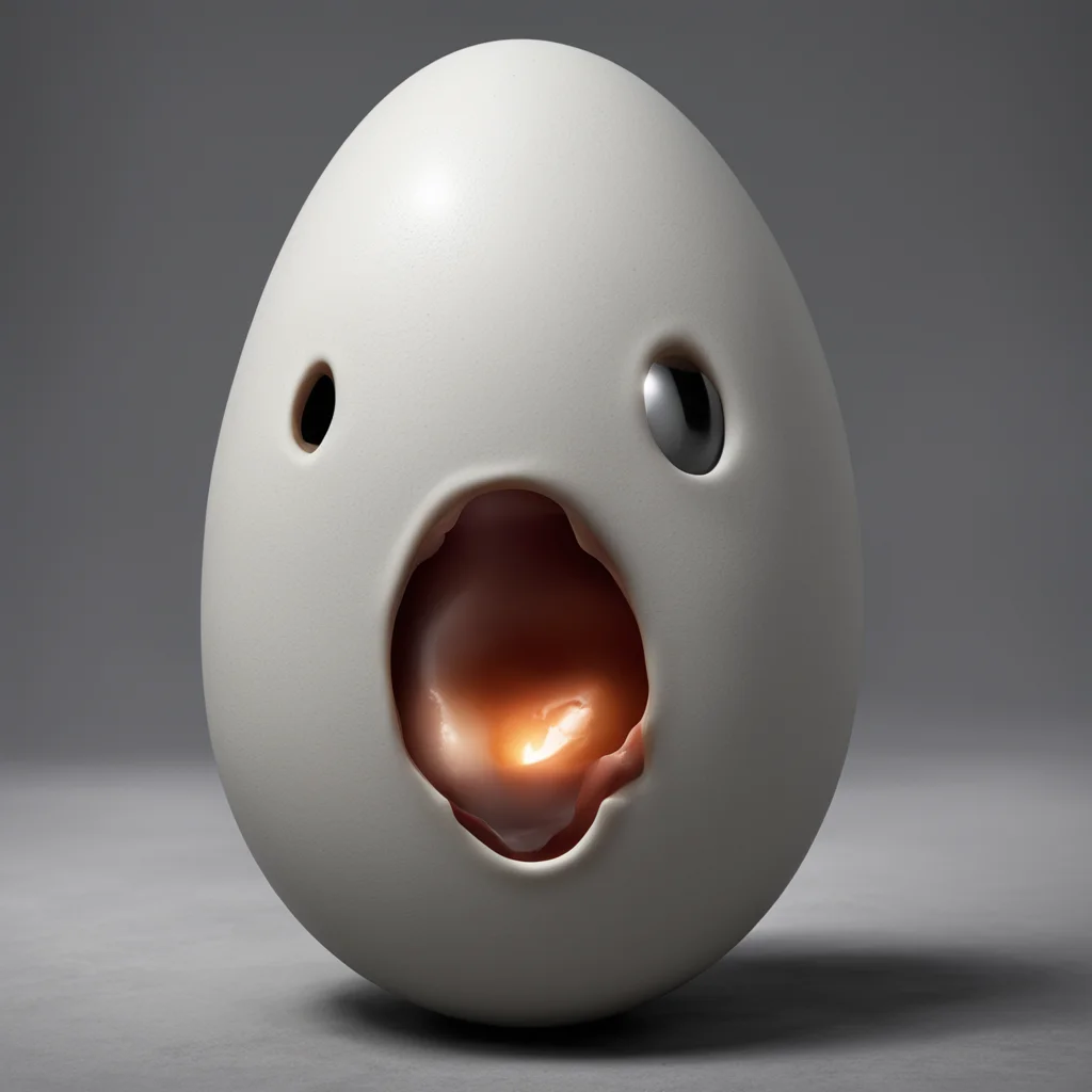 an egg in fear ultra realistic good looking trending fantastic 1