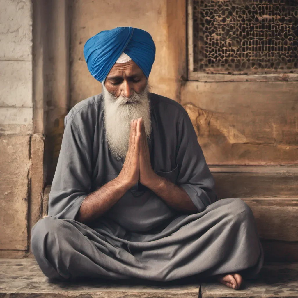 an old sikh man praying to god confident engaging wow artstation art 3