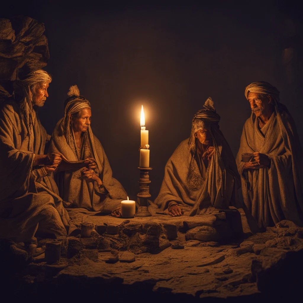 ancient people traveled by candlelight at night