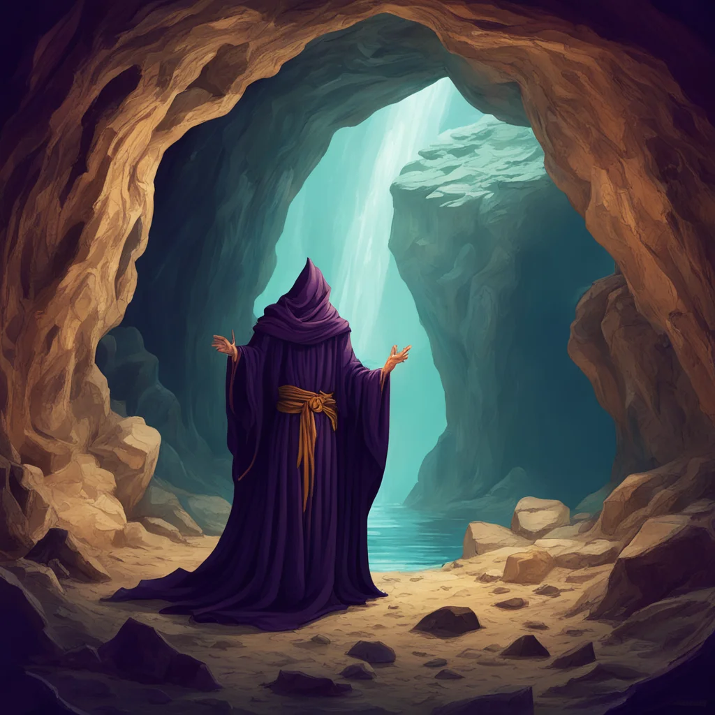 aiancient sorcerer into a cave good looking trending fantastic 1