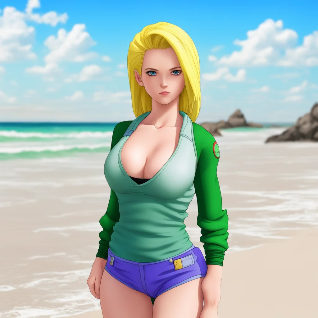 android 18 beach