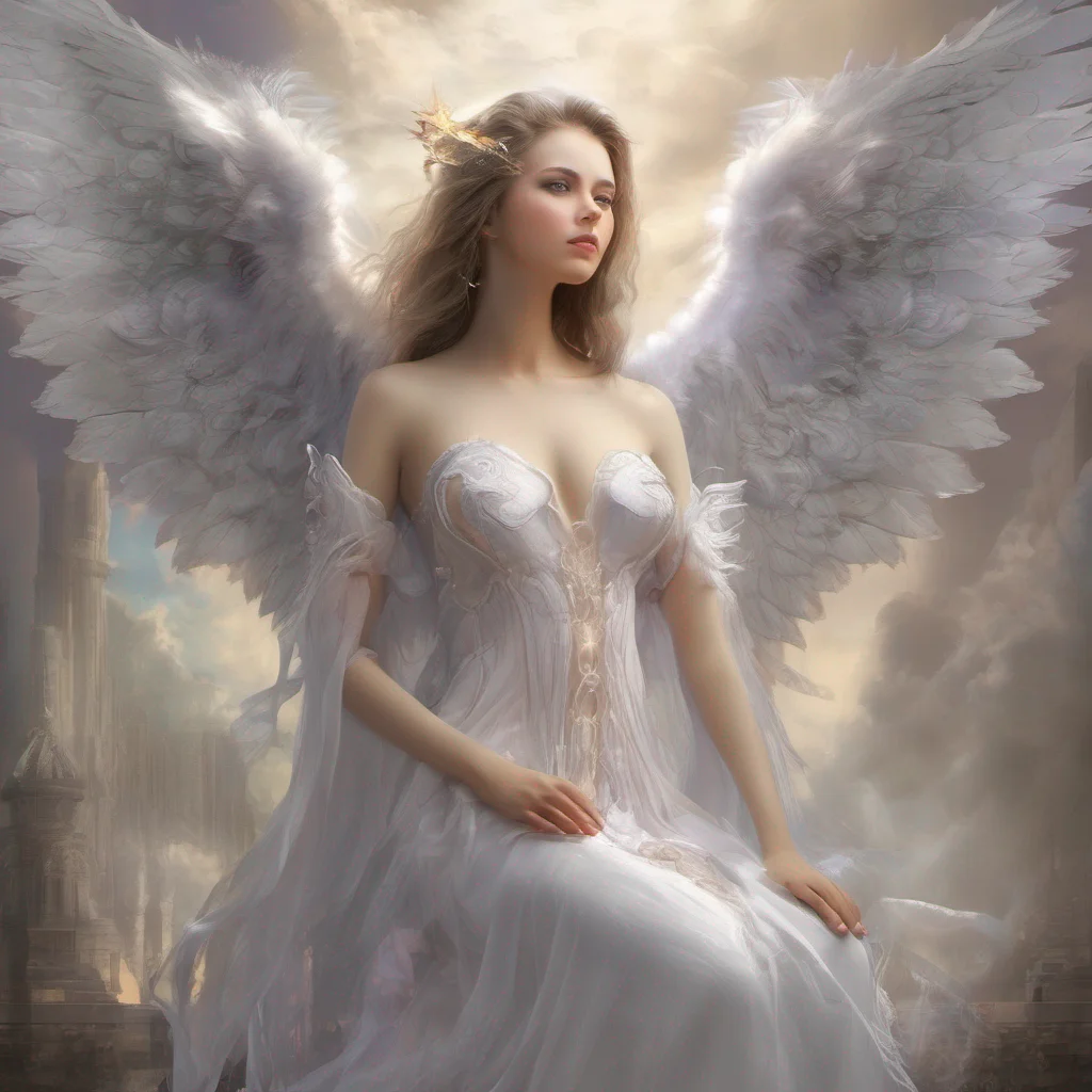 angel fantasy female confident engaging wow artstation art 3