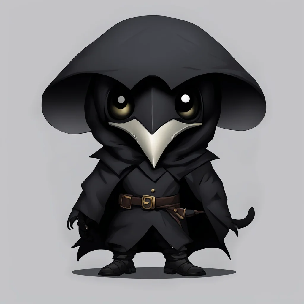 aiangry chibi plague doctor confident engaging wow artstation art 3