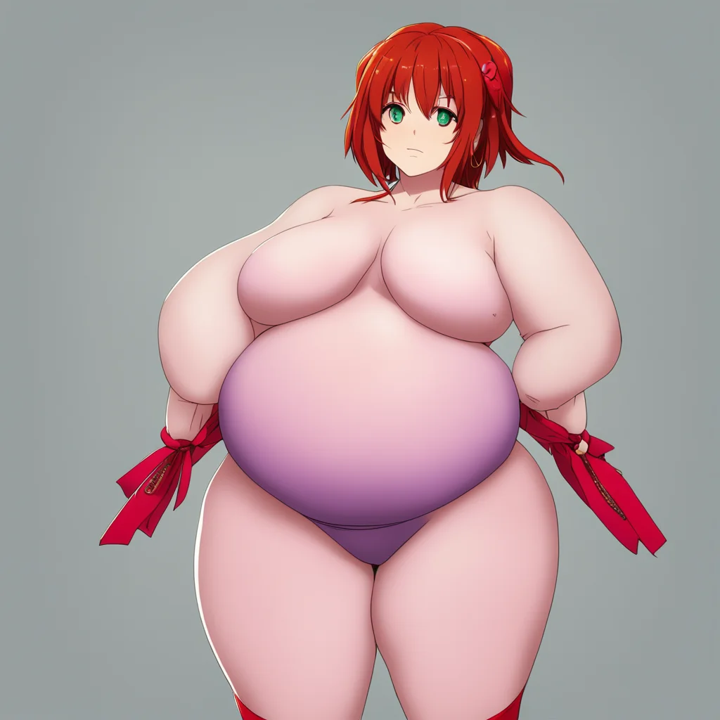 aianime%2C asuka langely with a big belly%2C feminine amazing awesome portrait 2