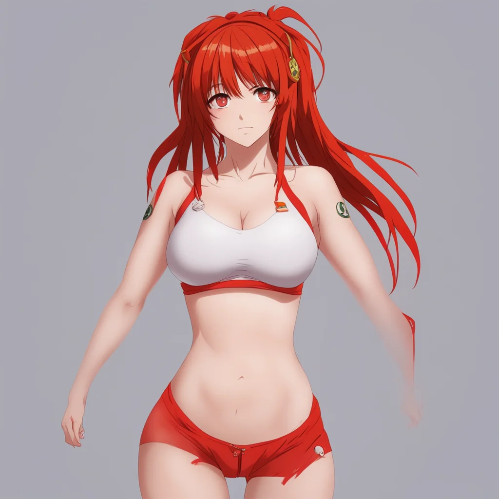 aianime%2C asuka langely with a thin waist and a big round%2Ctaut belly%2C feminine amazing awesome portrait 2