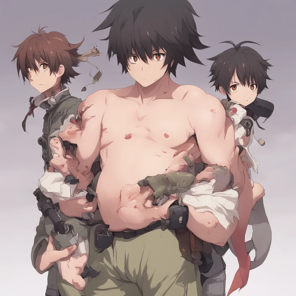 aianime%2C boy with alot of prey squirming in his belly confident engaging wow artstation art 3