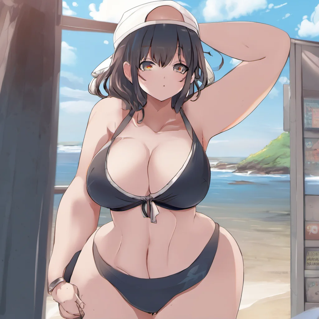 aianime%2C girl%2C curvy%2C bikini good looking trending fantastic 1