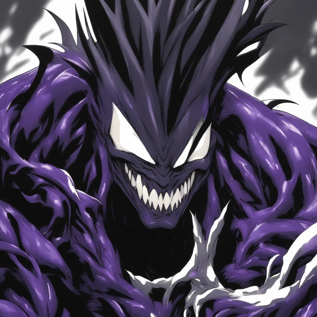 aianime%2C gohan with the venom symbiote starting to bond to him and covering one side of his face%2C dbz art style%2C hyper detail%2C heroic venom.