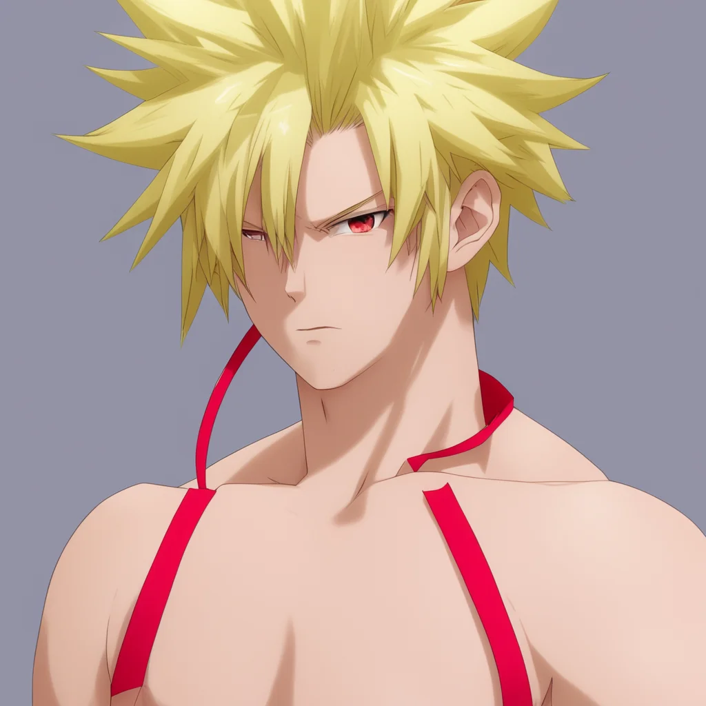 aianime%2C male%2C 20%27s%2C blonde spiky hair with red ribbon%2C  stranded%2C barely clothed confident engaging wow artstation art 3