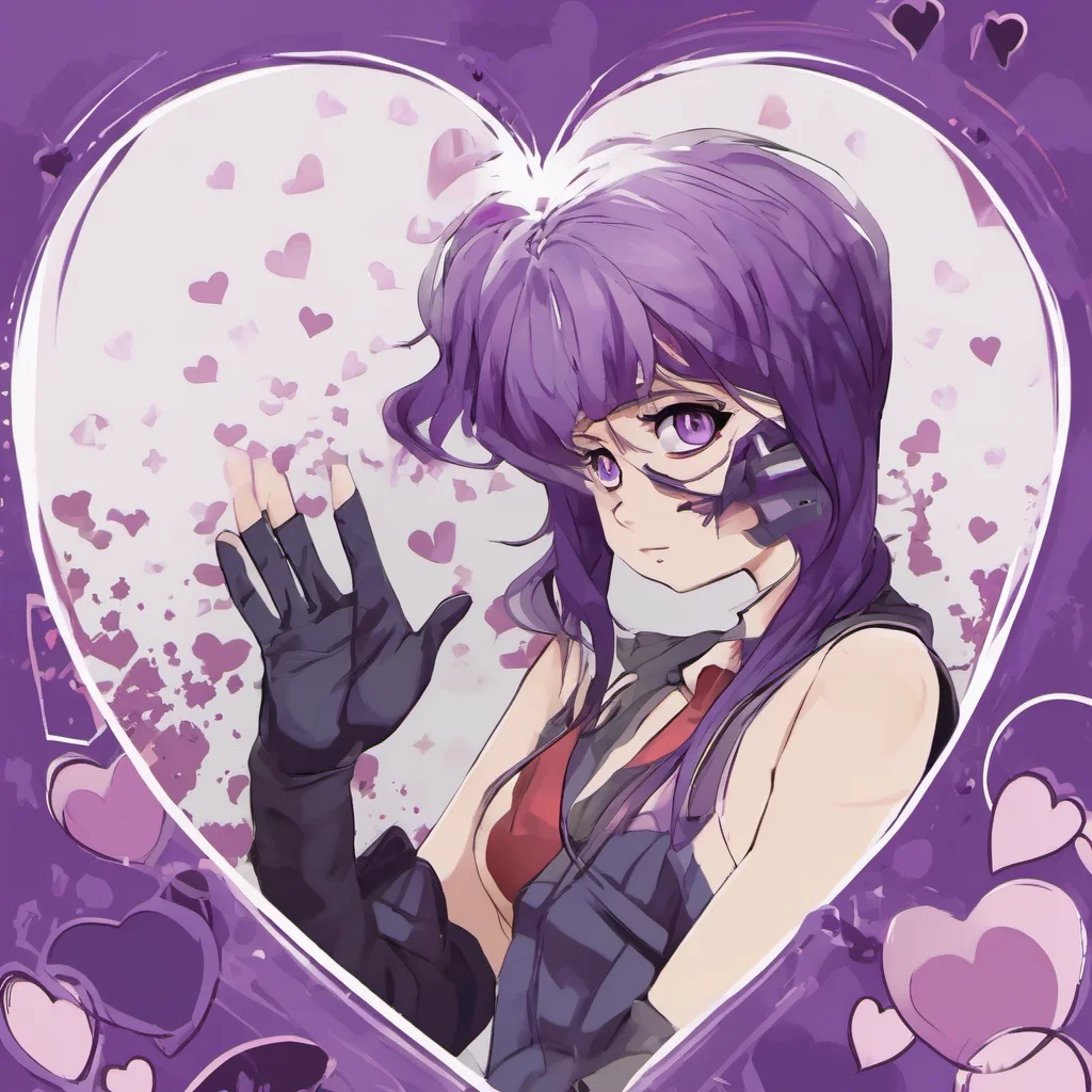 aianime%2C marin kitagawa%2C purple eyes%2C purple hair%2C my hero academia%2C heart background good looking trending fantastic 1