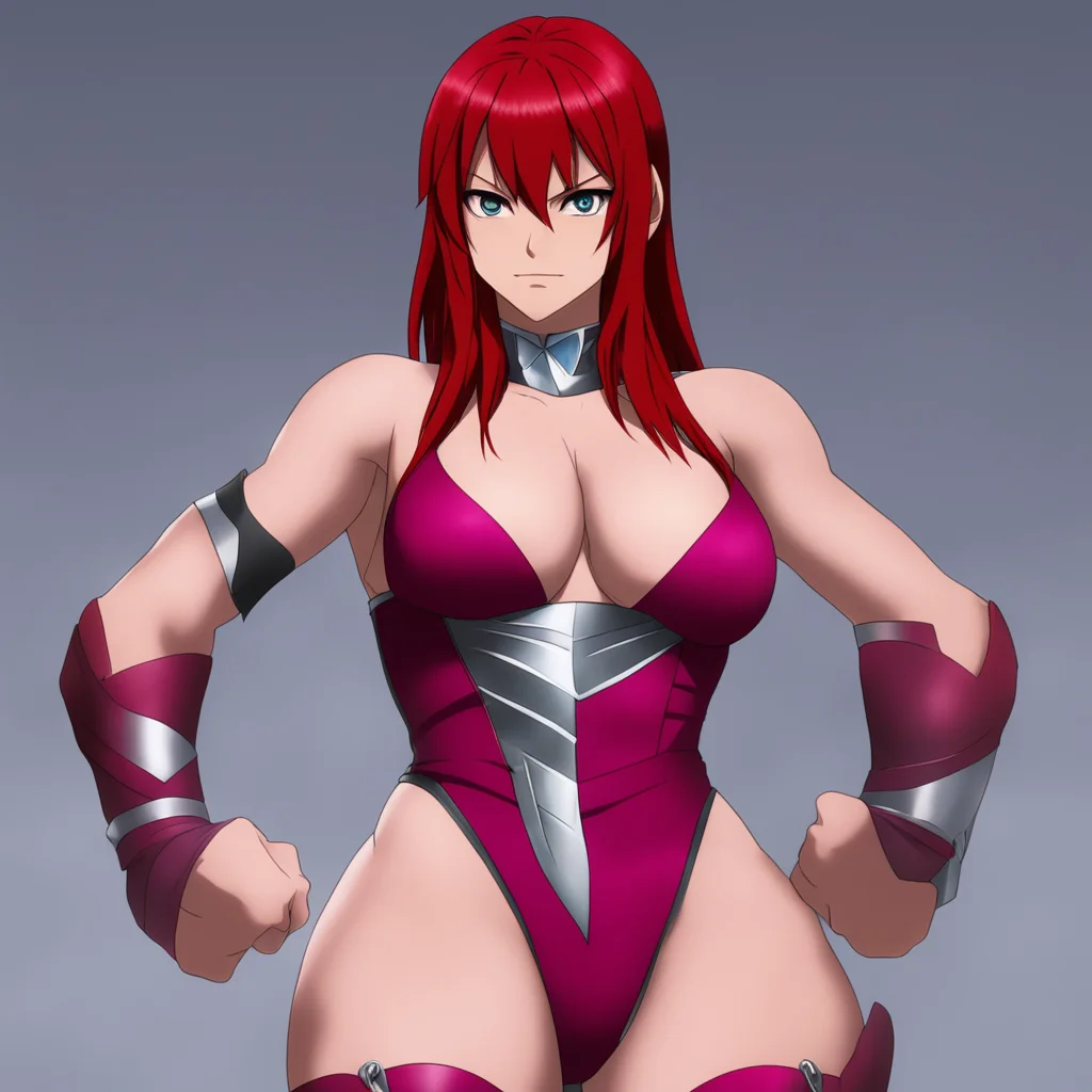 aianime %3A erza scarlet as a professional wrestler. amazing awesome portrait 2